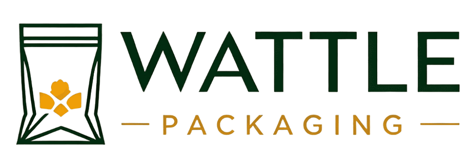wattle packaging logo light